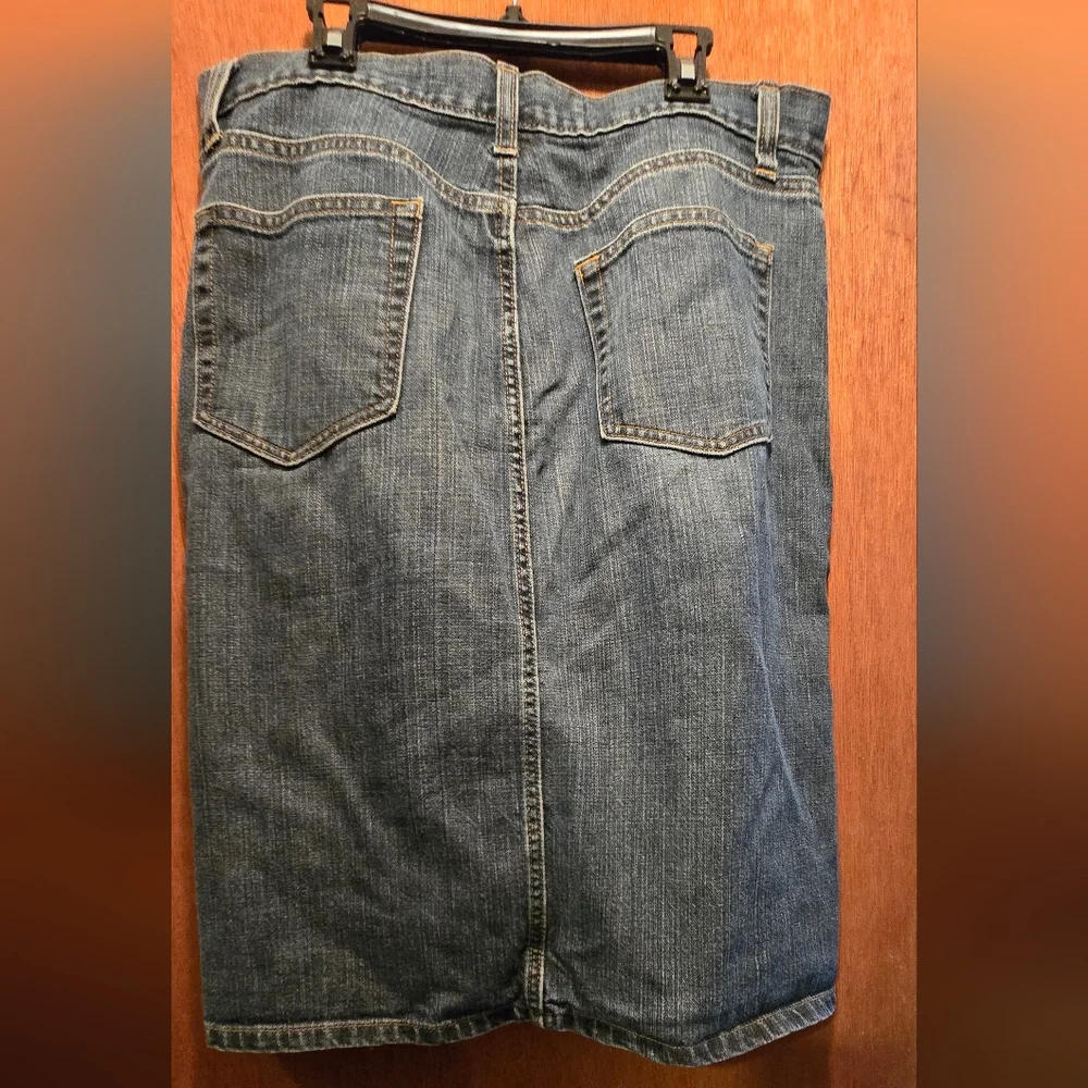 Gap Jeans Dark Wash Denim Skirts Sz8 - Picture 5 of 7